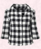 Wallis version of the black and white check jacket.  Large dogtooth jacket �70 (�110) 